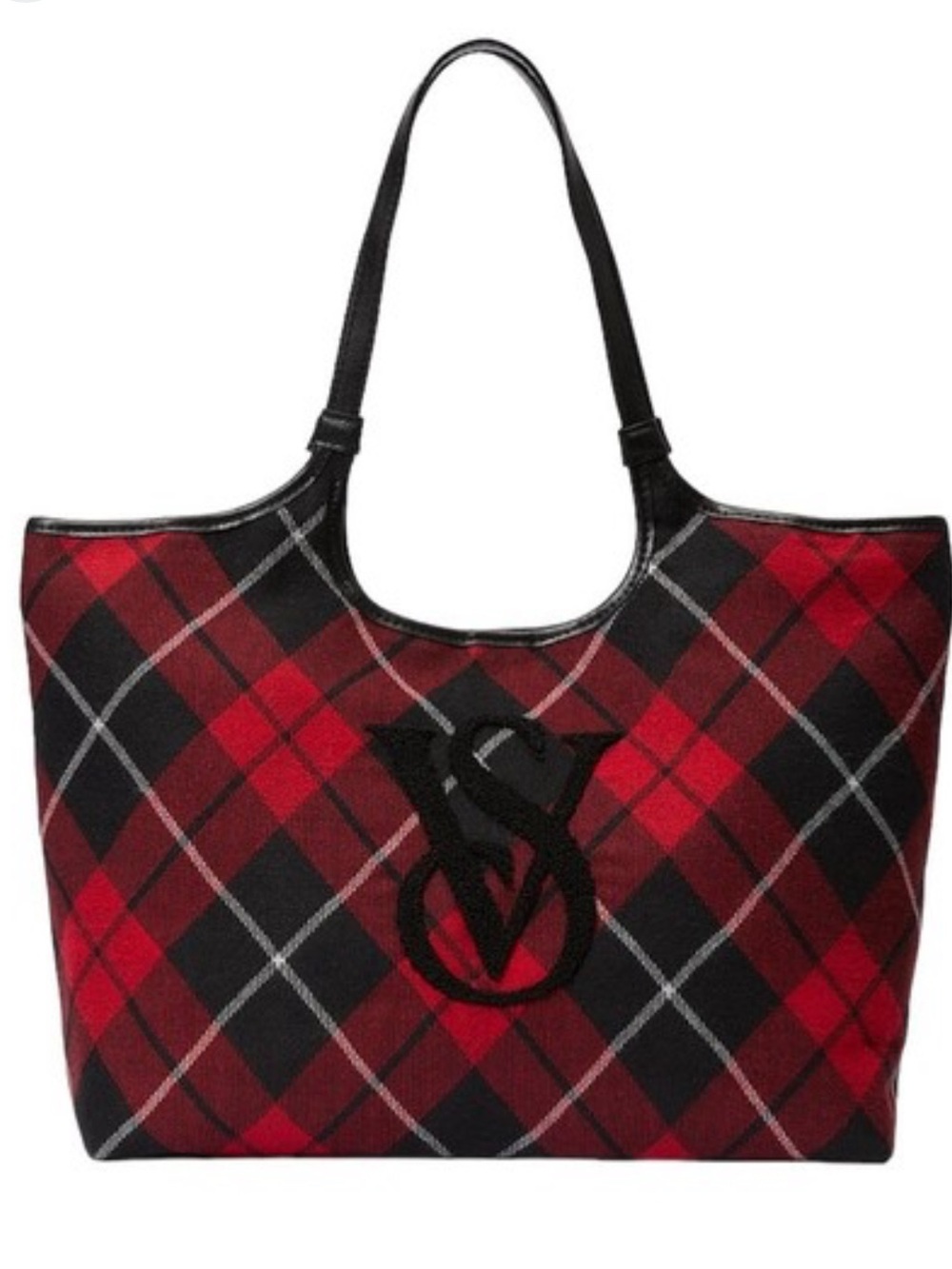 Victoria’s Secret Plaid Flannel Tote